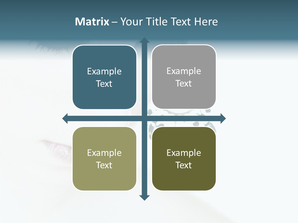 Tranquil Portrait Face PowerPoint Template