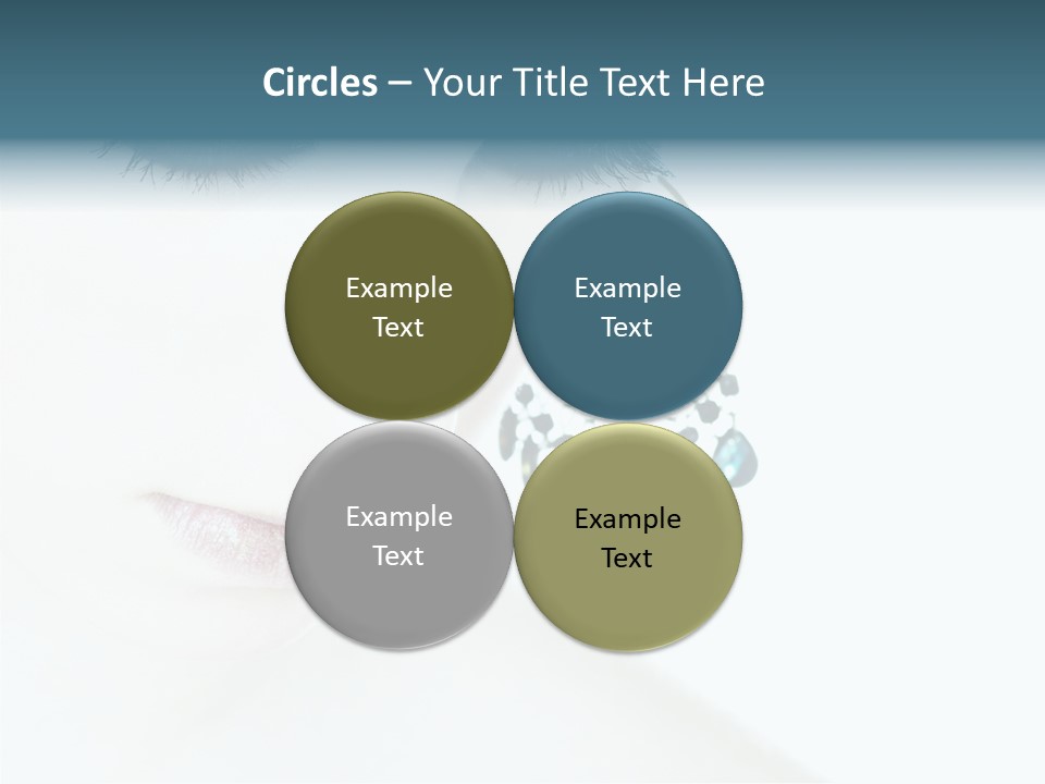 Tranquil Portrait Face PowerPoint Template