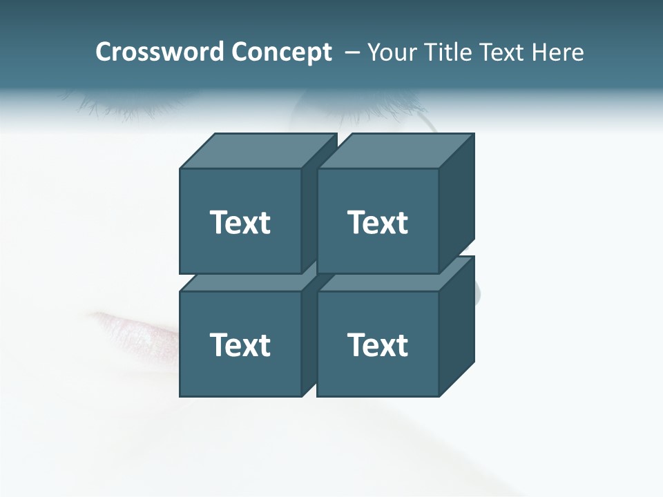 Tranquil Portrait Face PowerPoint Template