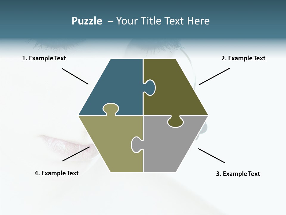 Tranquil Portrait Face PowerPoint Template