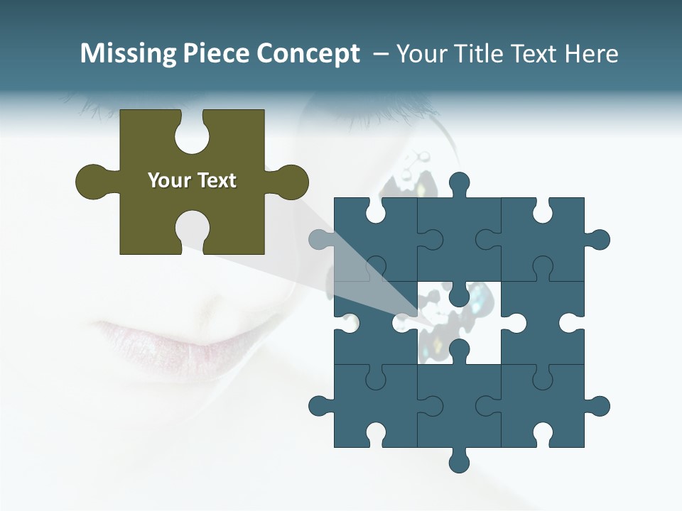 Tranquil Portrait Face PowerPoint Template