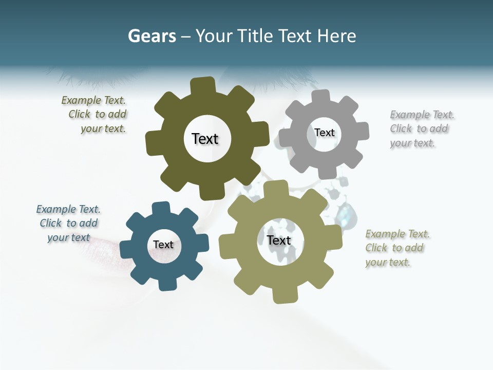 Tranquil Portrait Face PowerPoint Template