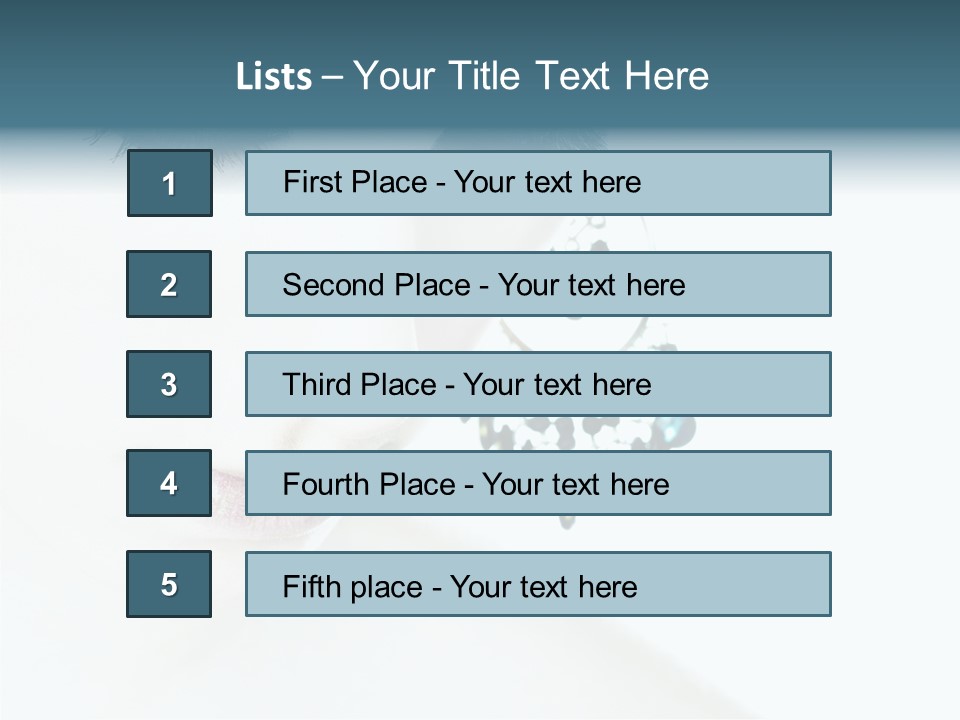 Tranquil Portrait Face PowerPoint Template