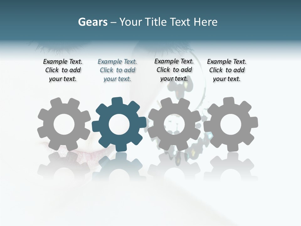 Tranquil Portrait Face PowerPoint Template