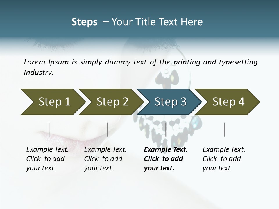 Tranquil Portrait Face PowerPoint Template