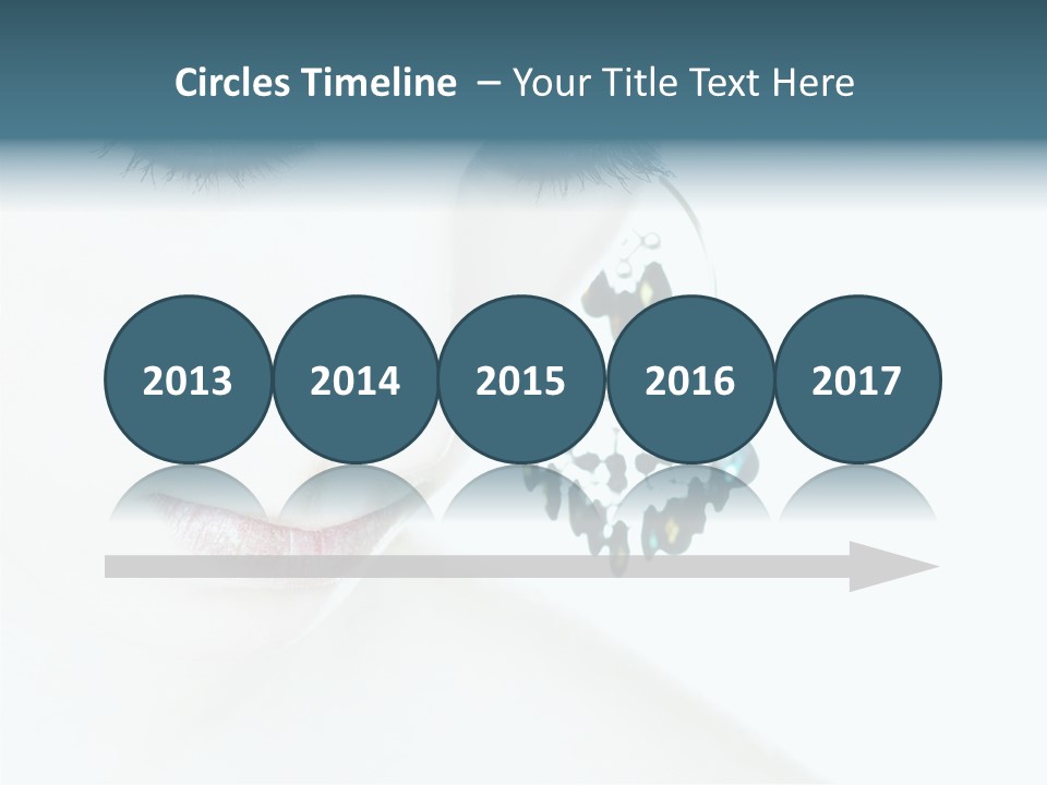 Tranquil Portrait Face PowerPoint Template