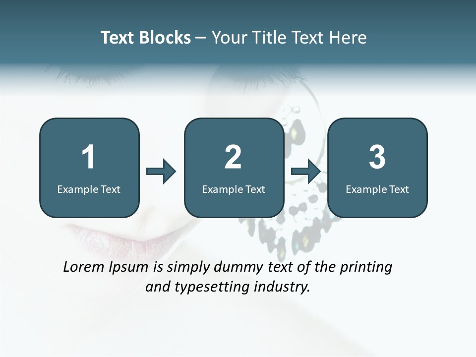 Tranquil Portrait Face PowerPoint Template
