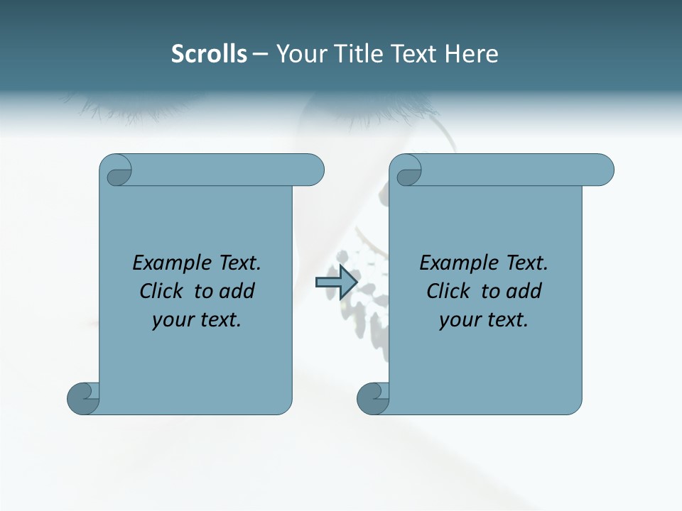 Tranquil Portrait Face PowerPoint Template