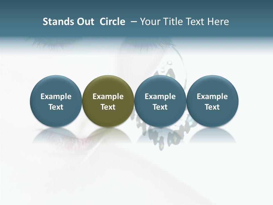 Tranquil Portrait Face PowerPoint Template