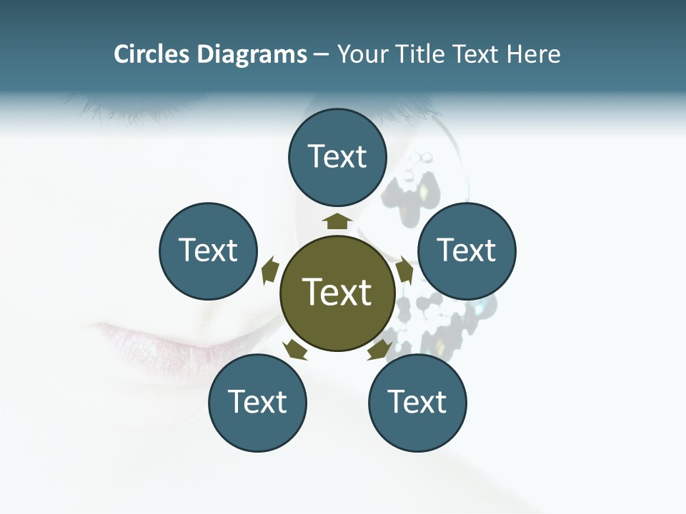 Tranquil Portrait Face PowerPoint Template