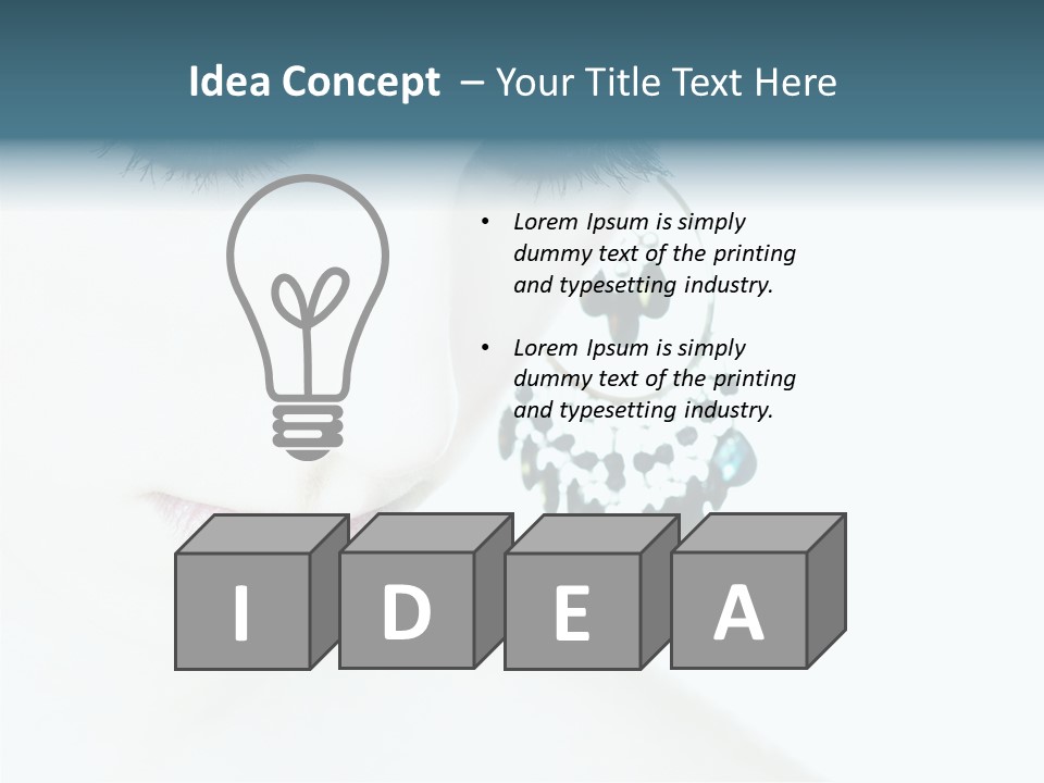 Tranquil Portrait Face PowerPoint Template