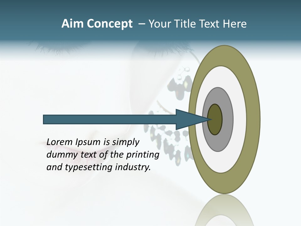 Tranquil Portrait Face PowerPoint Template