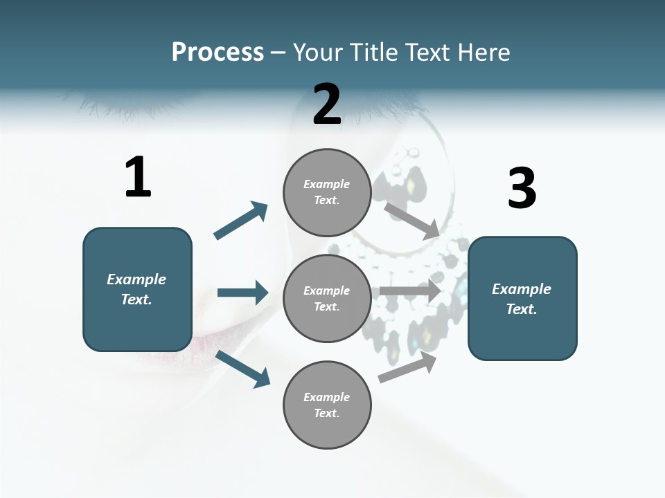 Tranquil Portrait Face PowerPoint Template