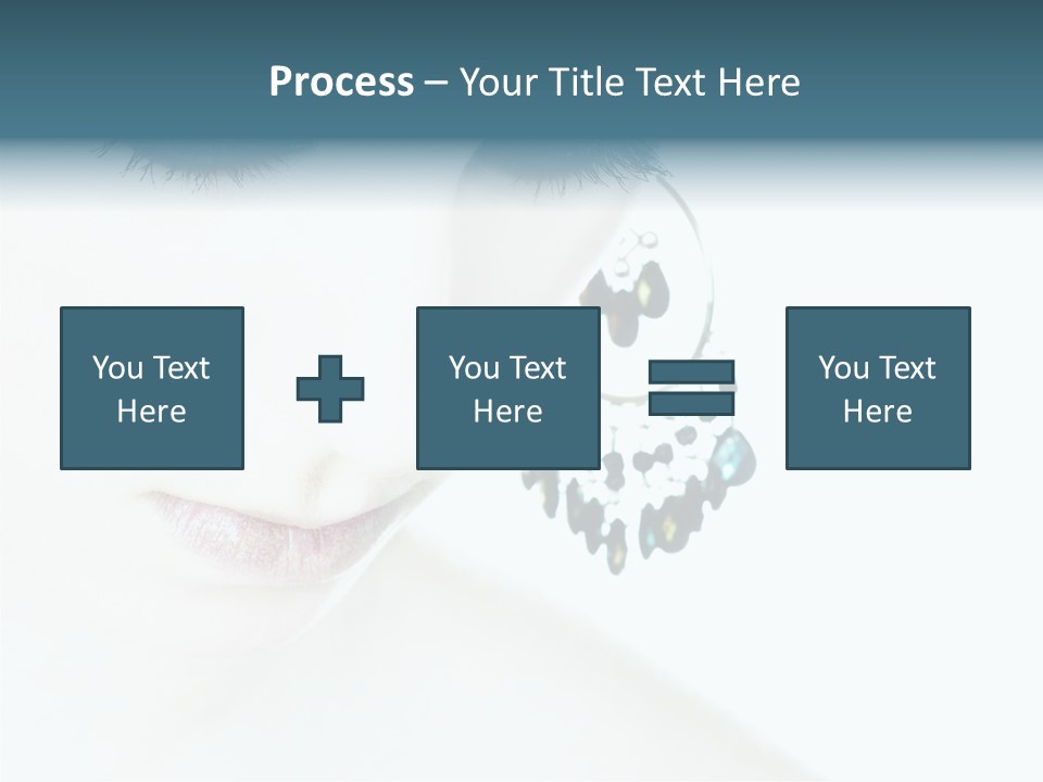 Tranquil Portrait Face PowerPoint Template