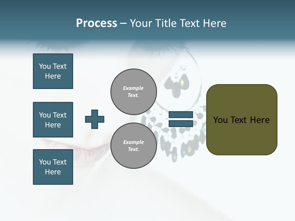 Tranquil Portrait Face PowerPoint Template