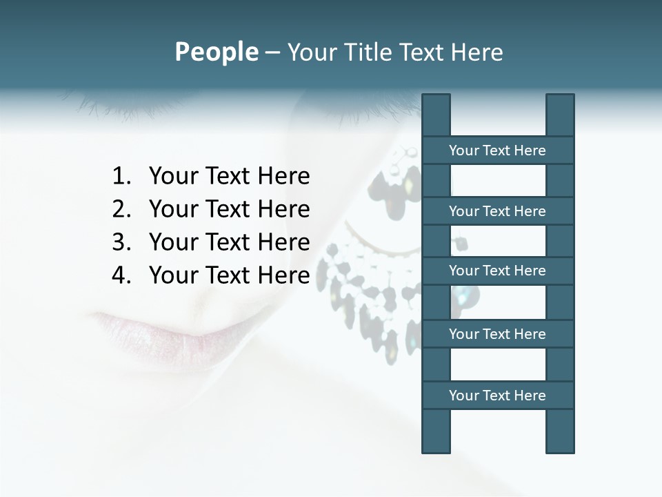 Tranquil Portrait Face PowerPoint Template