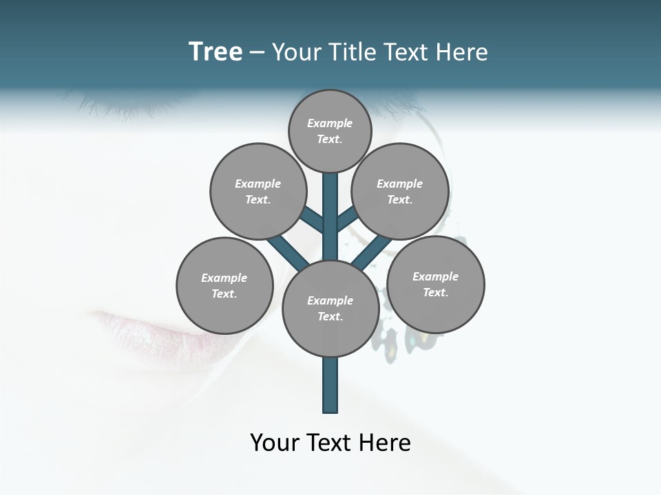 Tranquil Portrait Face PowerPoint Template