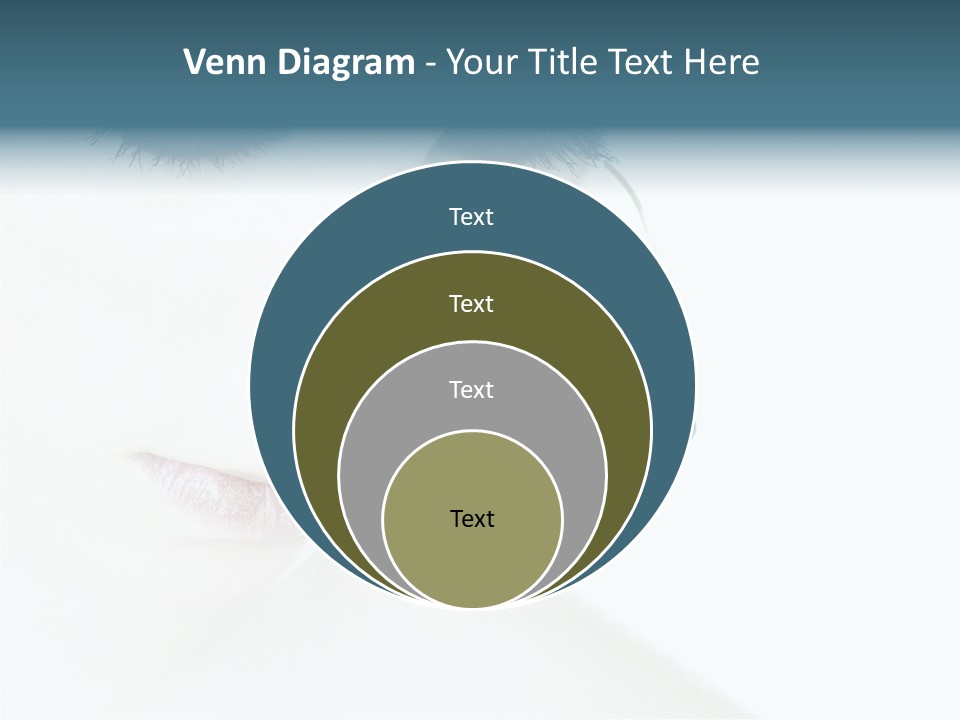Tranquil Portrait Face PowerPoint Template