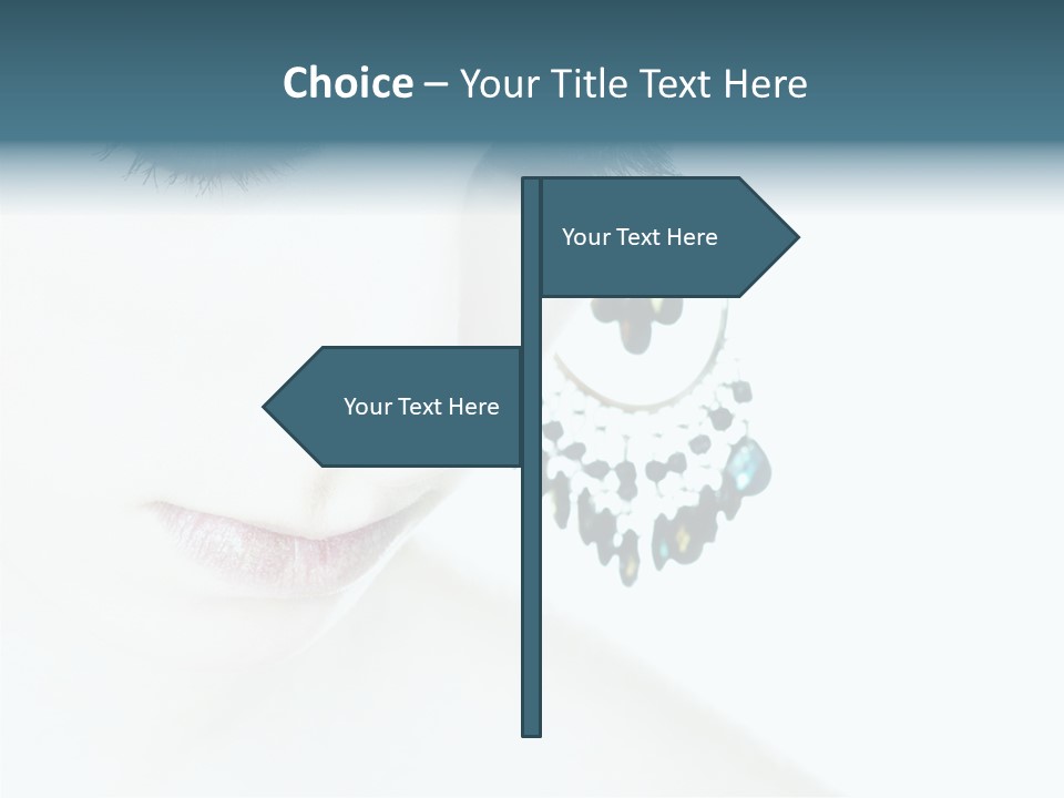 Tranquil Portrait Face PowerPoint Template