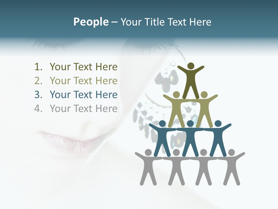 Tranquil Portrait Face PowerPoint Template