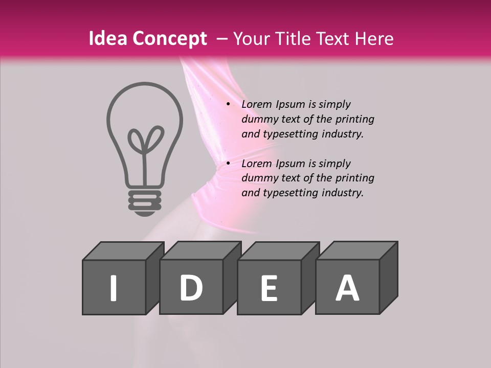 Dark Girl Woman PowerPoint Template