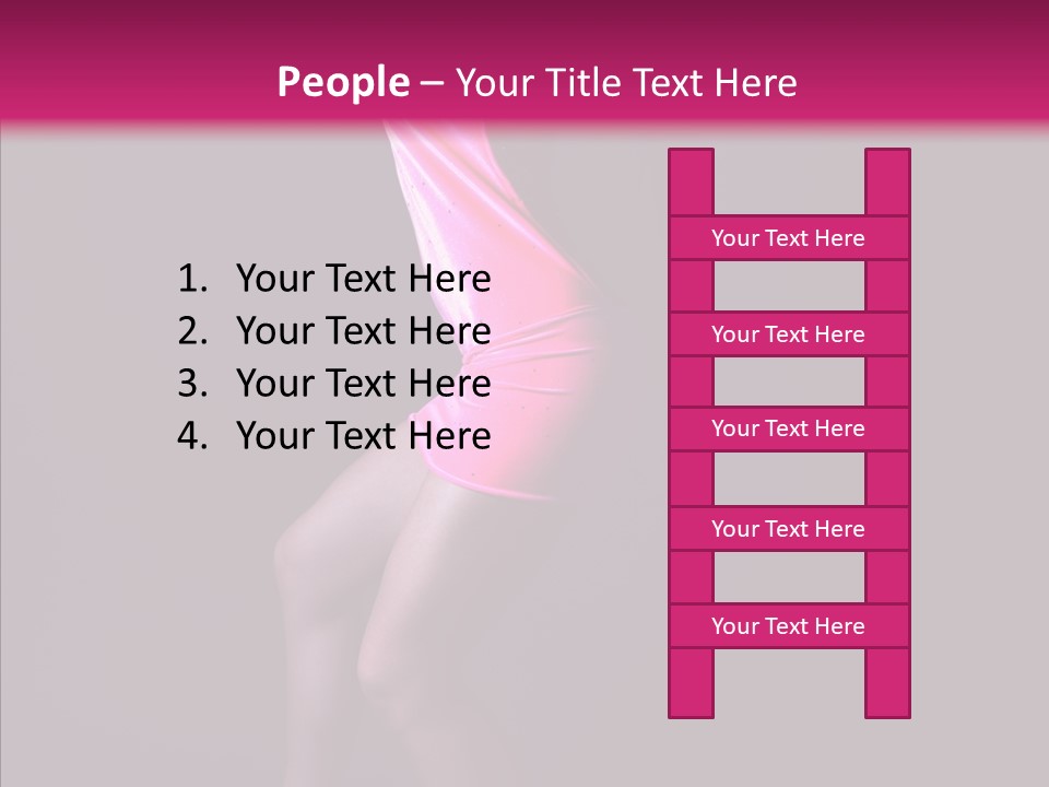 Dark Girl Woman PowerPoint Template