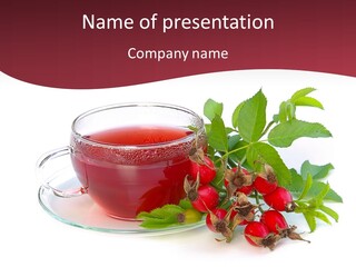 Macro Berry Natural PowerPoint Template