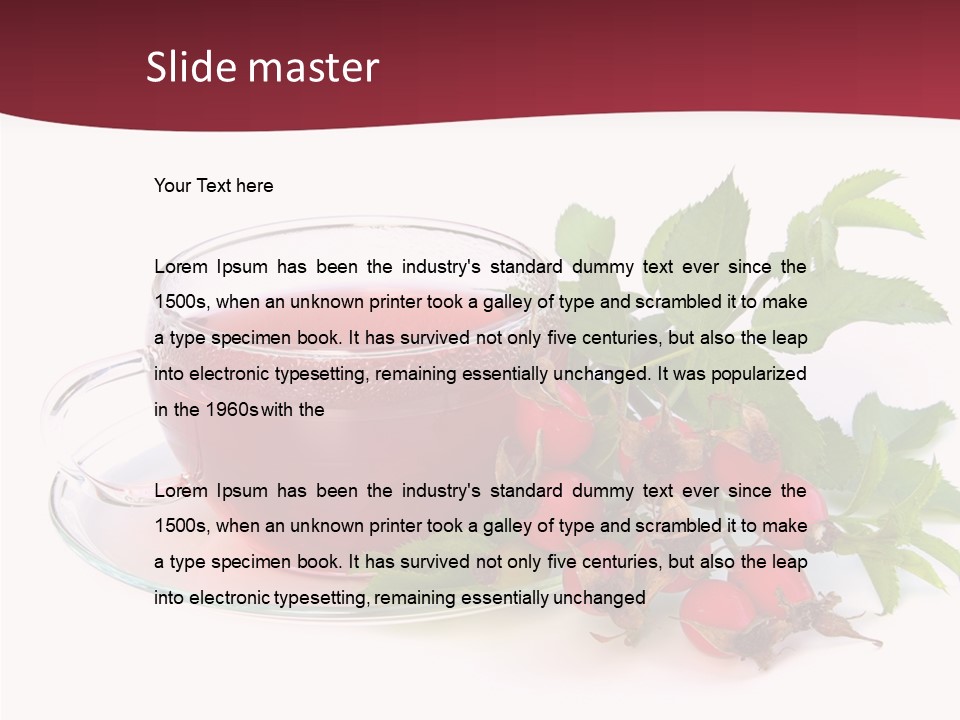 Macro Berry Natural PowerPoint Template