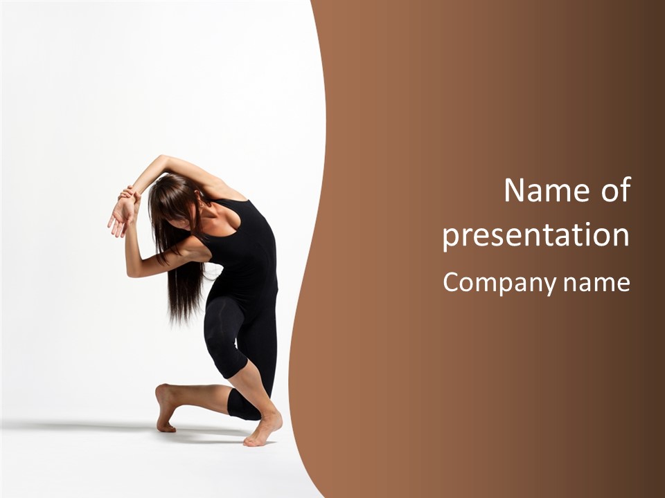 Beautiful Girl Stunt PowerPoint Template