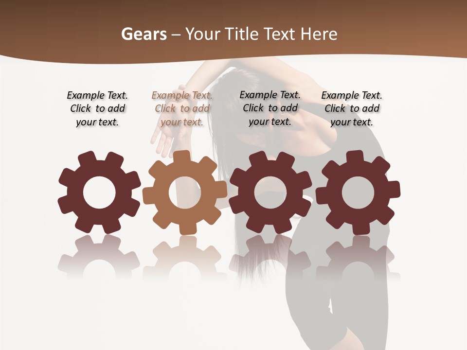 Beautiful Girl Stunt PowerPoint Template