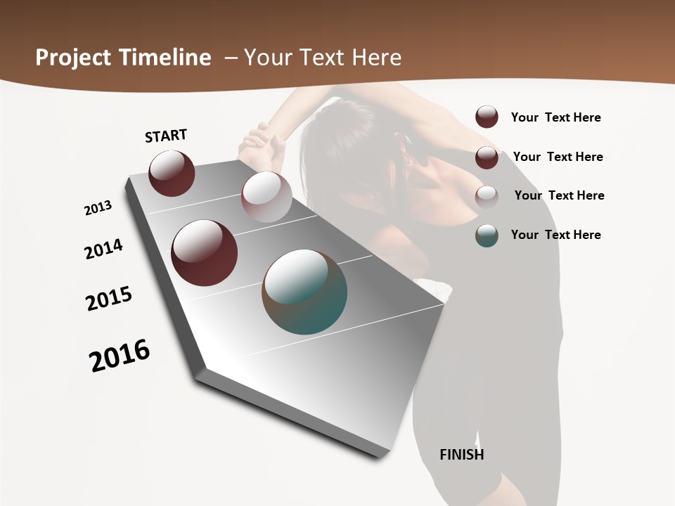 Beautiful Girl Stunt PowerPoint Template