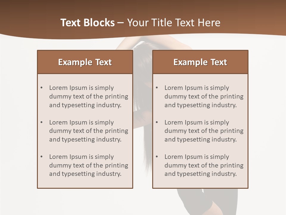 Beautiful Girl Stunt PowerPoint Template