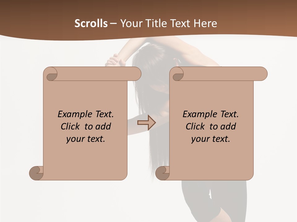 Beautiful Girl Stunt PowerPoint Template