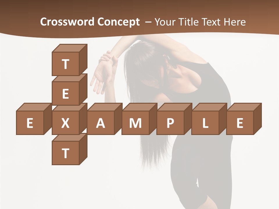 Beautiful Girl Stunt PowerPoint Template