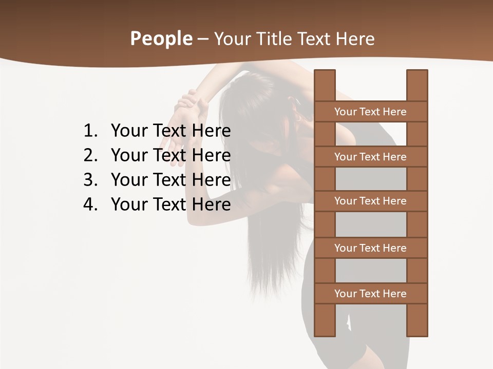 Beautiful Girl Stunt PowerPoint Template