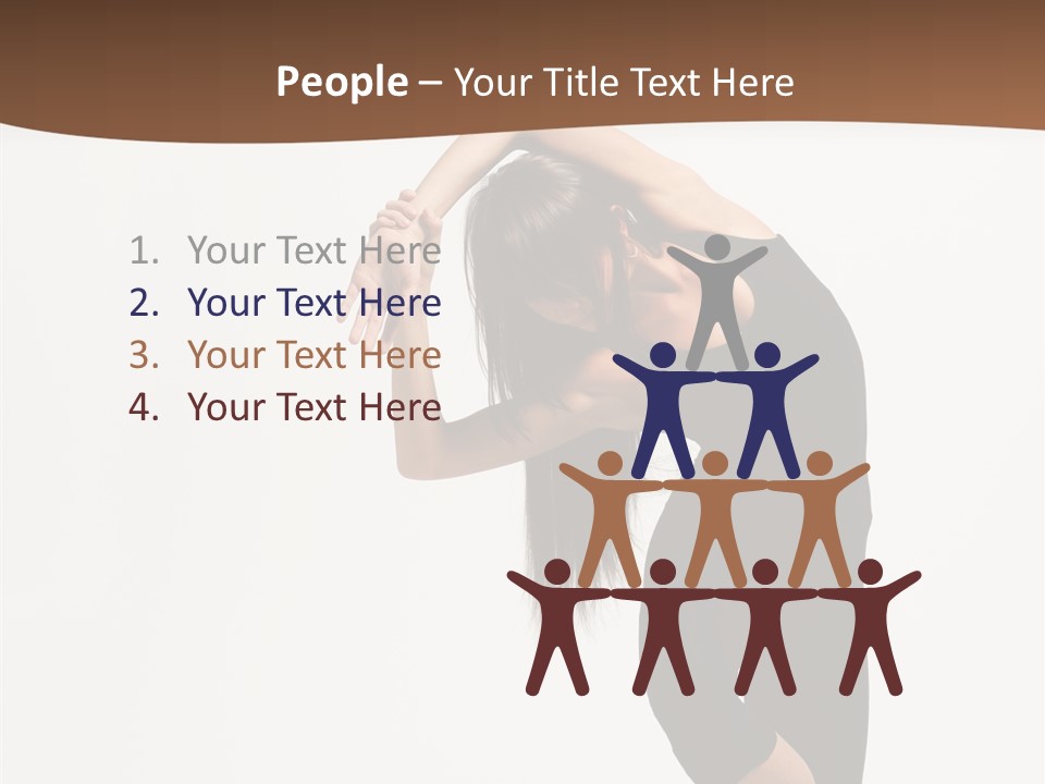 Beautiful Girl Stunt PowerPoint Template