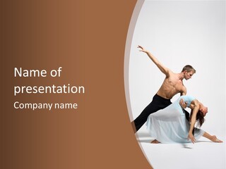 Dancer Woman Pose PowerPoint Template