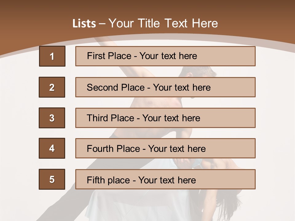 Dancer Woman Pose PowerPoint Template