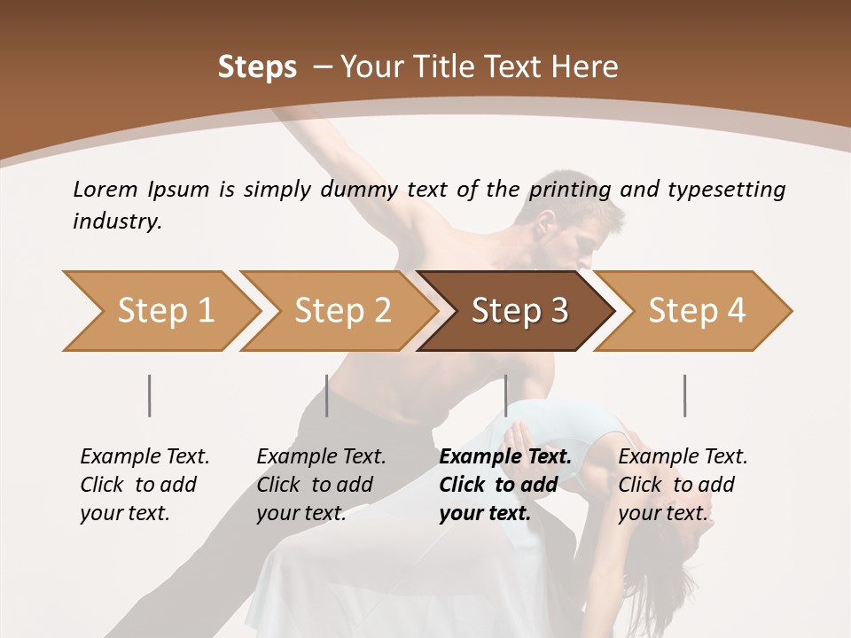 Dancer Woman Pose PowerPoint Template