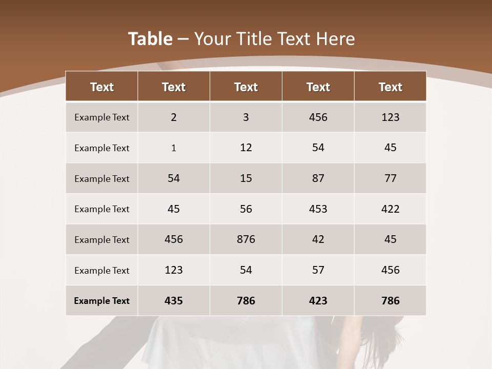 Dancer Woman Pose PowerPoint Template