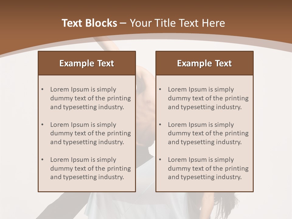 Dancer Woman Pose PowerPoint Template