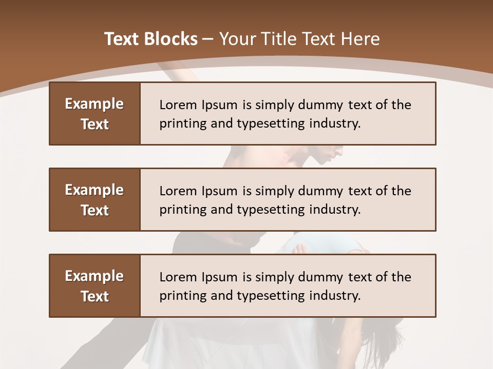 Dancer Woman Pose PowerPoint Template