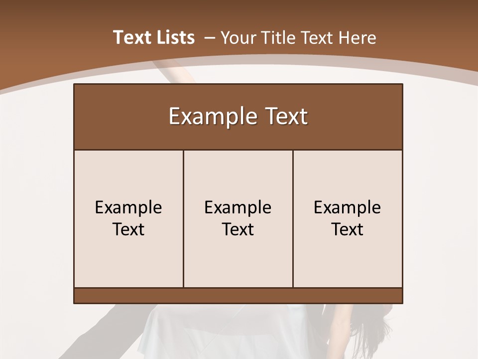 Dancer Woman Pose PowerPoint Template