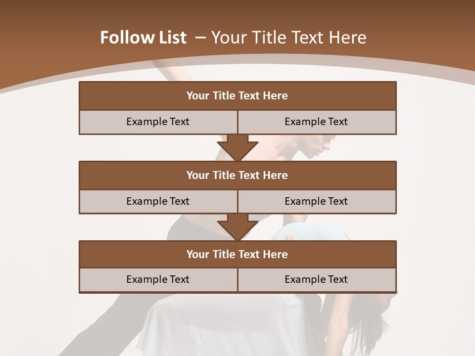 Dancer Woman Pose PowerPoint Template