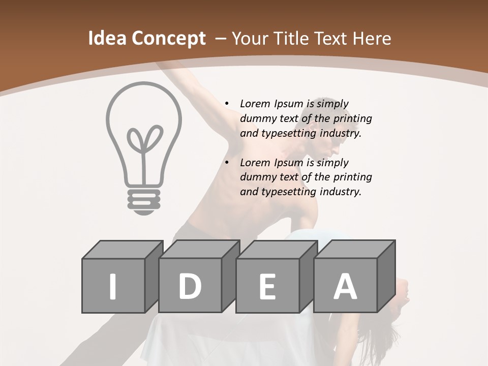 Dancer Woman Pose PowerPoint Template