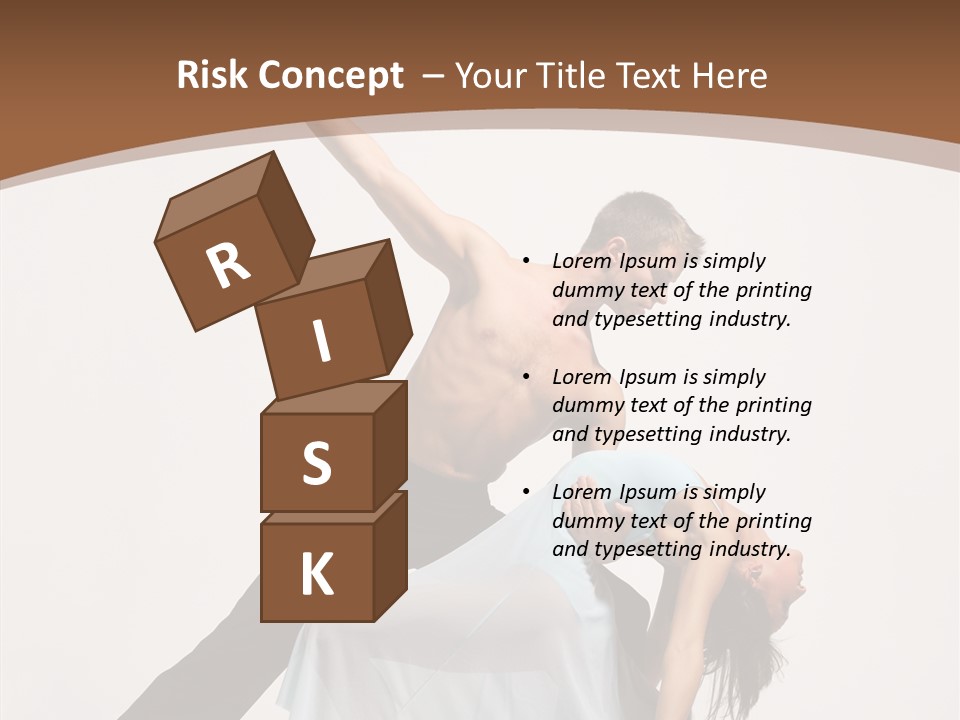 Dancer Woman Pose PowerPoint Template