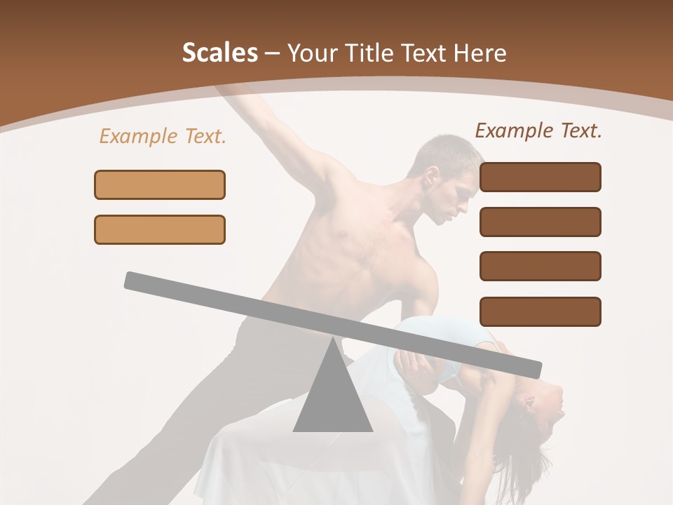 Dancer Woman Pose PowerPoint Template