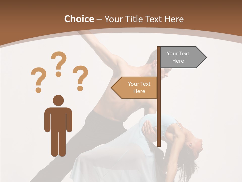 Dancer Woman Pose PowerPoint Template