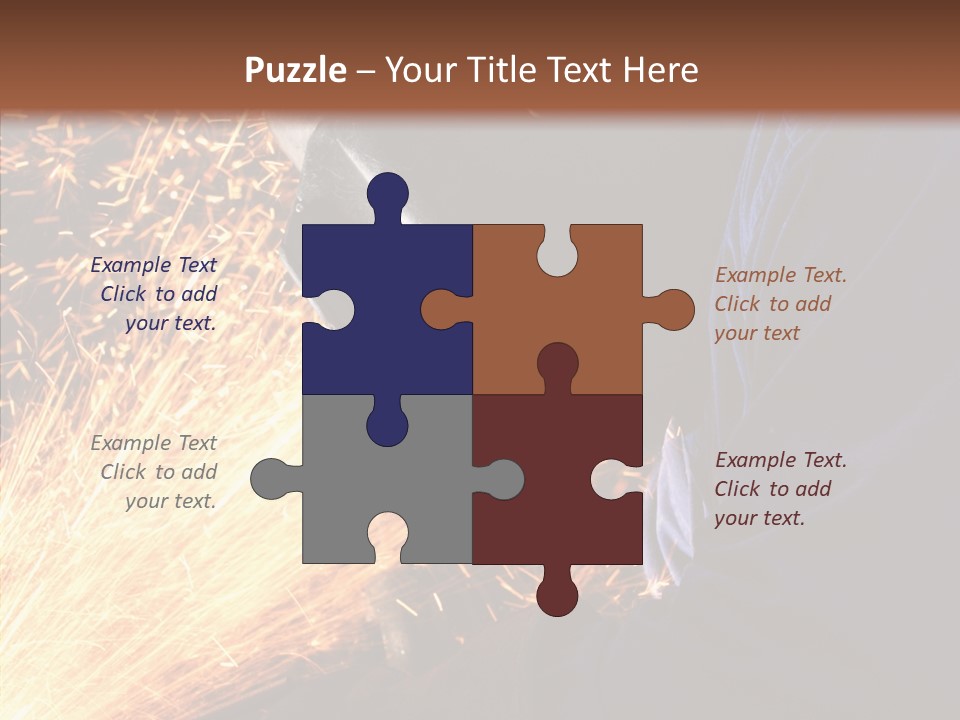 Technology Manufacturing Welding PowerPoint Template