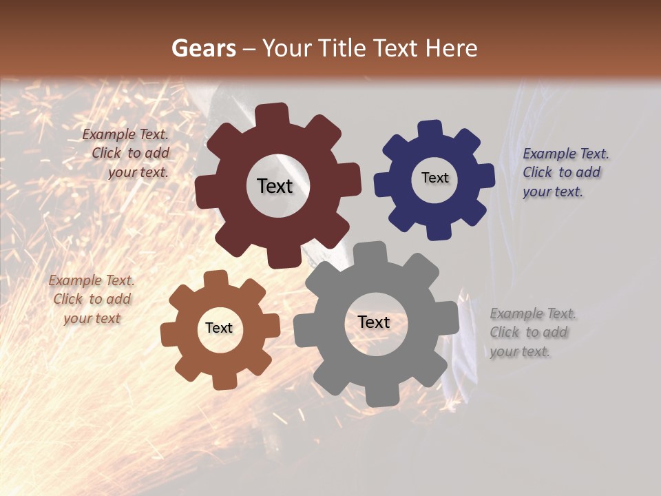 Technology Manufacturing Welding PowerPoint Template